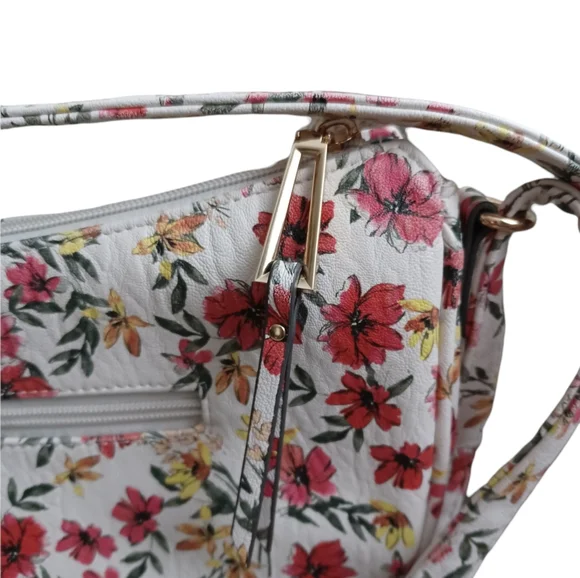 Jessica Simpson Gloria Floral Print Midi Crossbody Handbag - Picture 5 of 16